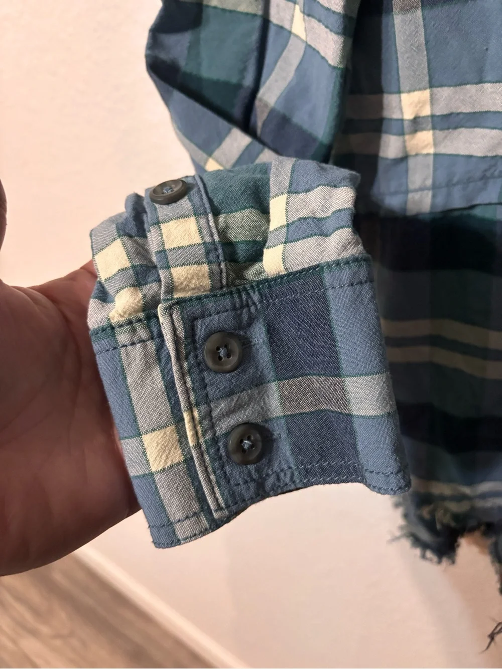 Free People Loveland Plaid Shirt Medium
